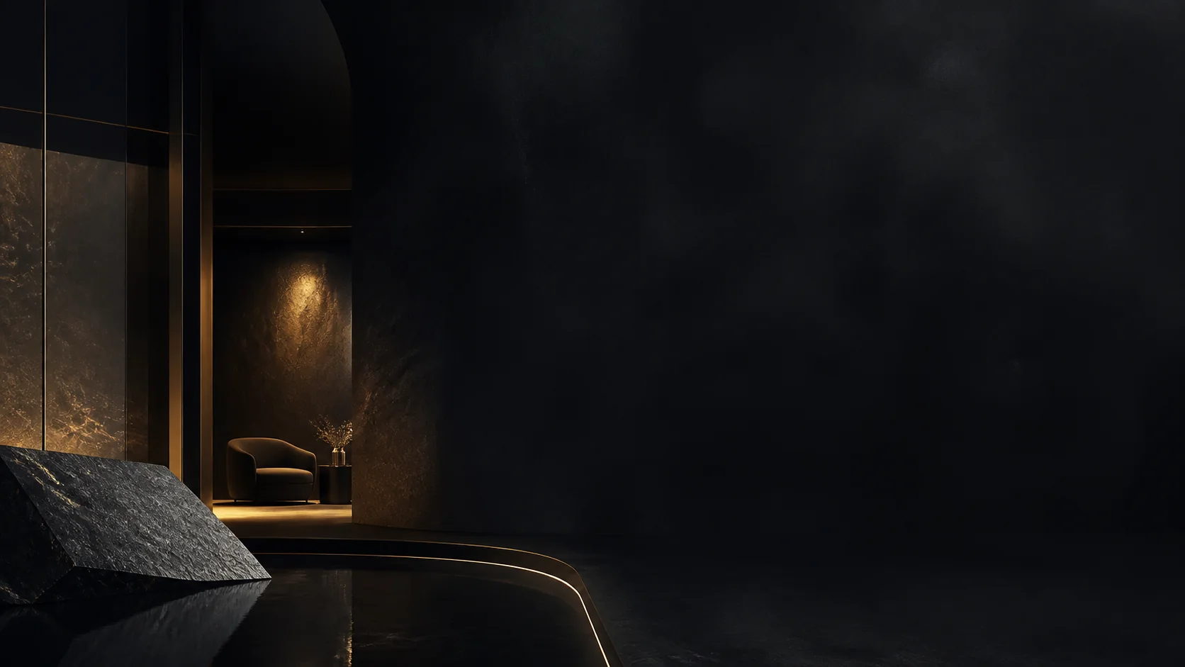 Dark Luxe Form303 theme representing a protected publishing boundary